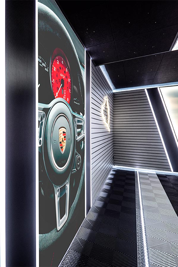 aménagement garage Porsche Carea Design
